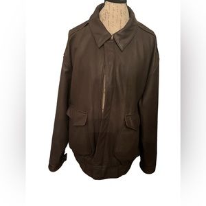 Vintage leather G3 Bomber jacket great condition size XL